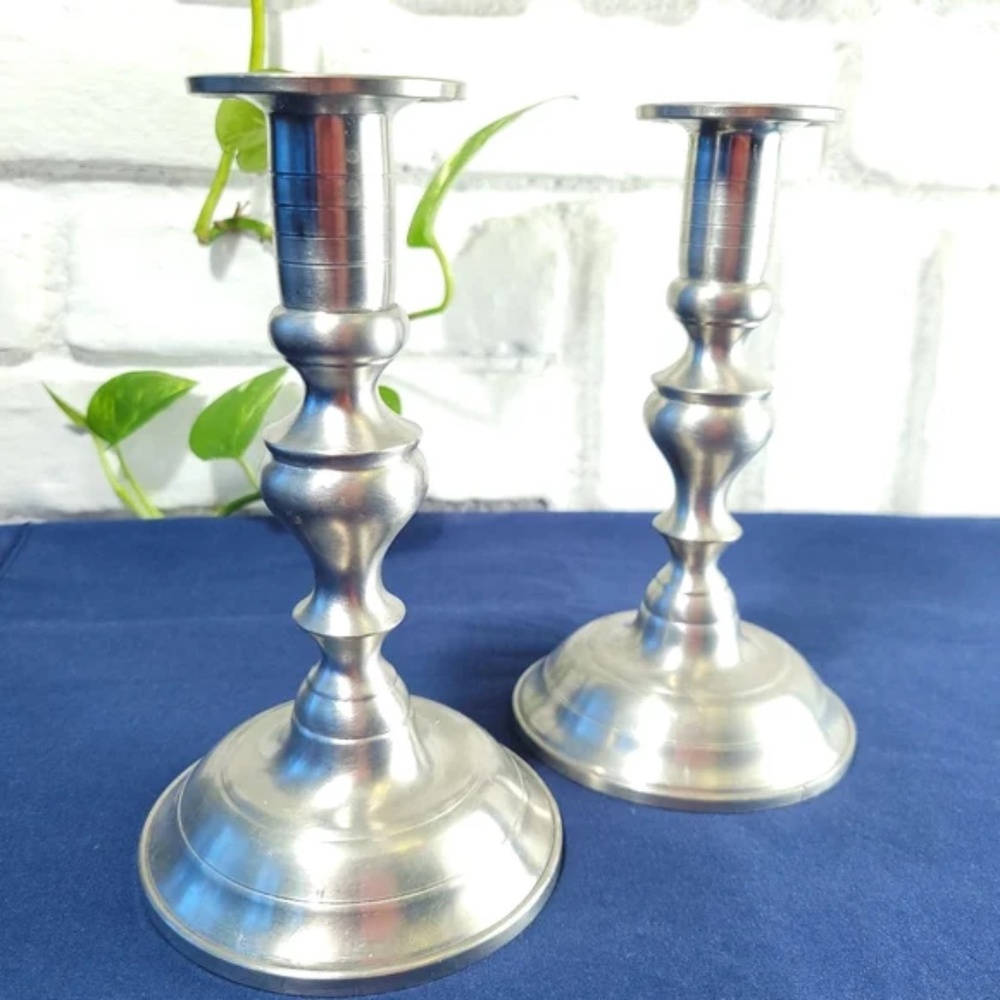 Woodbury Pewter 7 inch Candlesticks